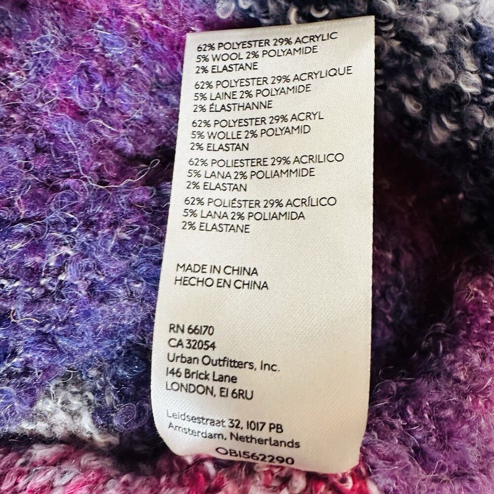 Free People My Girl Turtleneck Sweater Midnight Pearl Combo Women's Small Boho - Picture 7 of 11